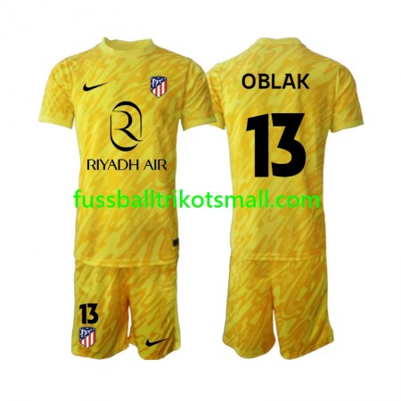 Fußballtrikots Atlético Madrid Jan Oblak 13 Torwart Kinder 2024-2025 Kurzarm 3rd trikot kaufen